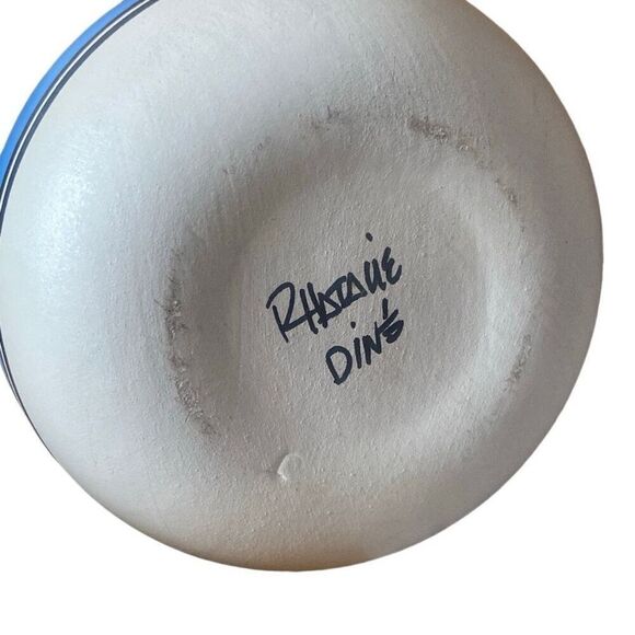 Cedar Mesa Pottery Navajo Desert Purple Vase Artist Signed Dine vintage - Picture 6 of 7